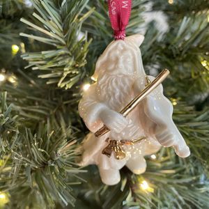 MIKASA HOLIDAY‎ ELEGANCE"CHRISTMAS HARMONY" CERAMIC SANTA PLAYING VIOLIN